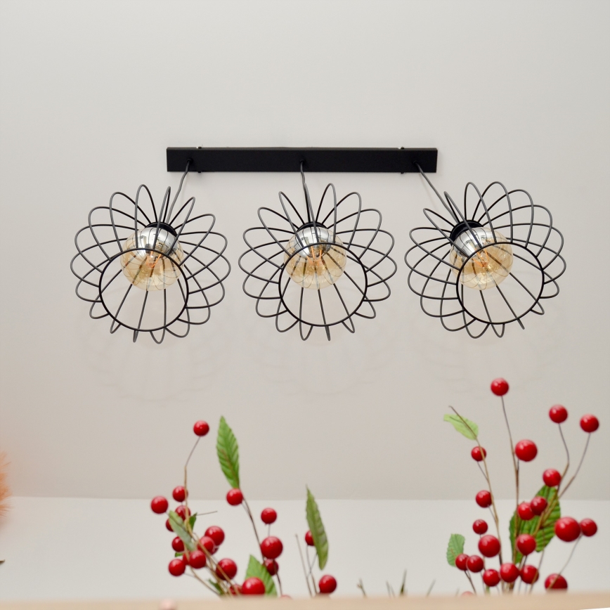 LED Lühter MERCURE 3xE27/15W/230V