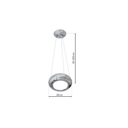 LED Lühter MERCURIO 1xLED/12W/230V