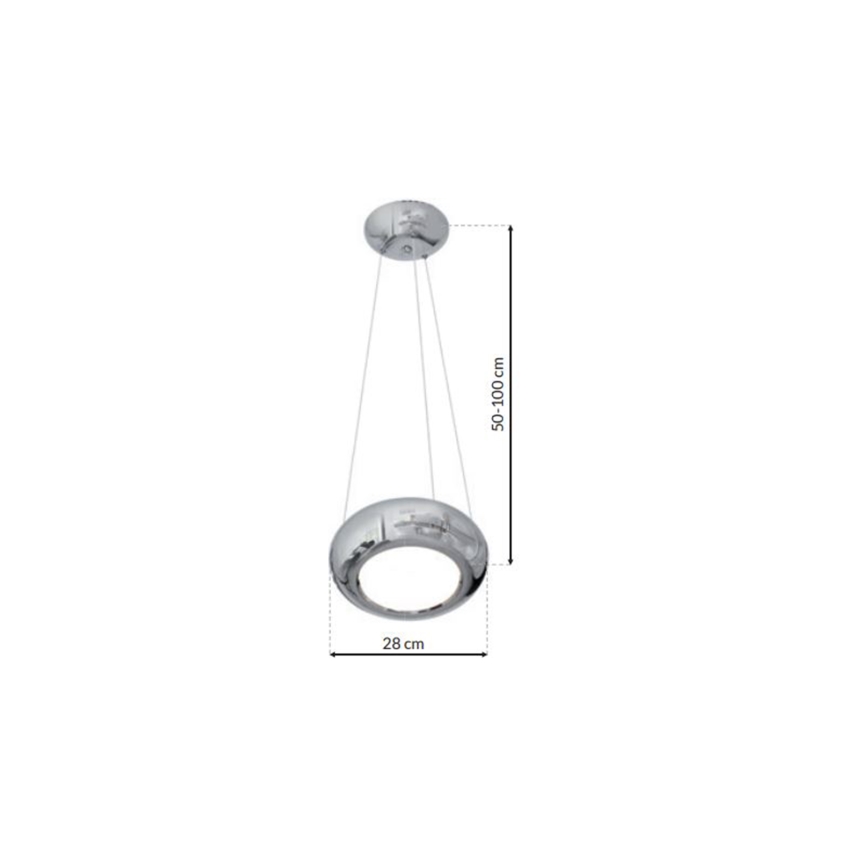 LED Lühter MERCURIO 1xLED/12W/230V