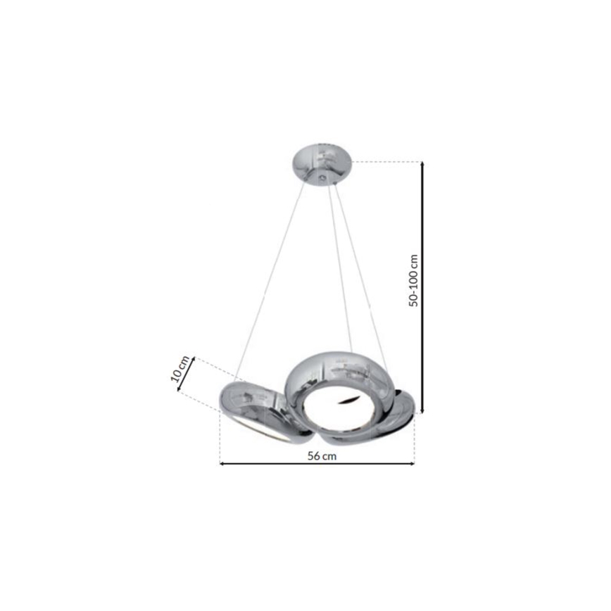 LED Lühter MERCURIO 3xLED/12W/230V