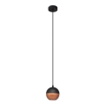 LED Lühter MIDWAY 1xGU10/4,8W/230V must/vask