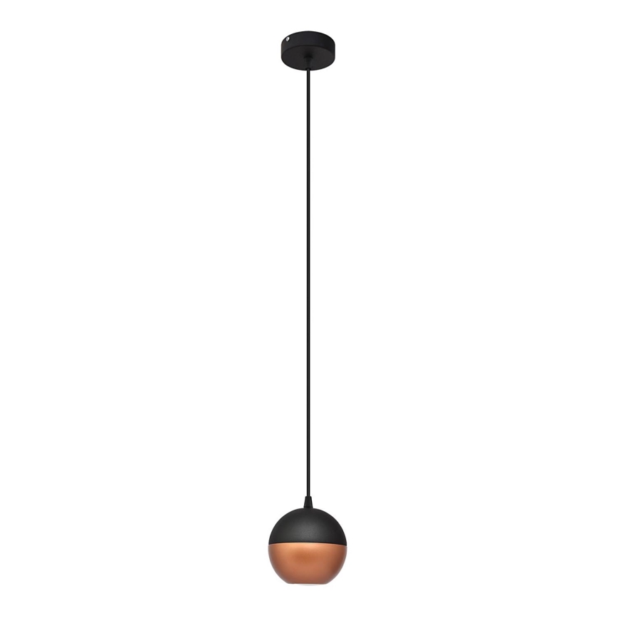 LED Lühter MIDWAY 1xGU10/4,8W/230V must/vask