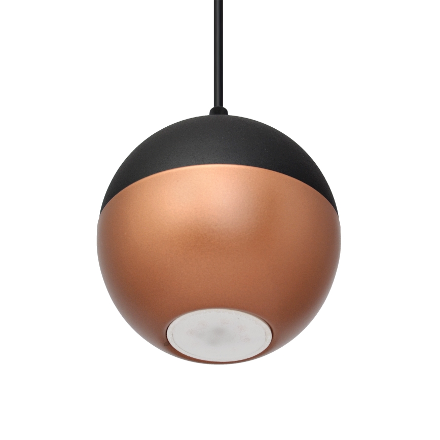 LED Lühter MIDWAY 4xGU10/4,8W/230V must/vask