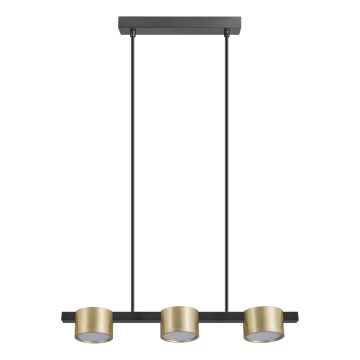 LED Lühter MIRELLA 3xGX53/6W/230V kuldne/must