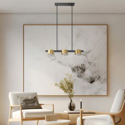LED Lühter MIRELLA 3xGX53/6W/230V kuldne/must