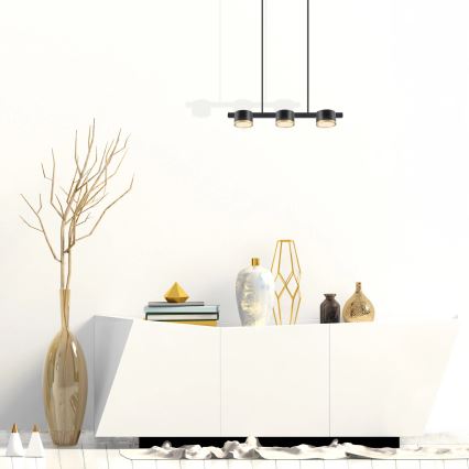LED Lühter MIRELLA 3xGX53/6W/230V must