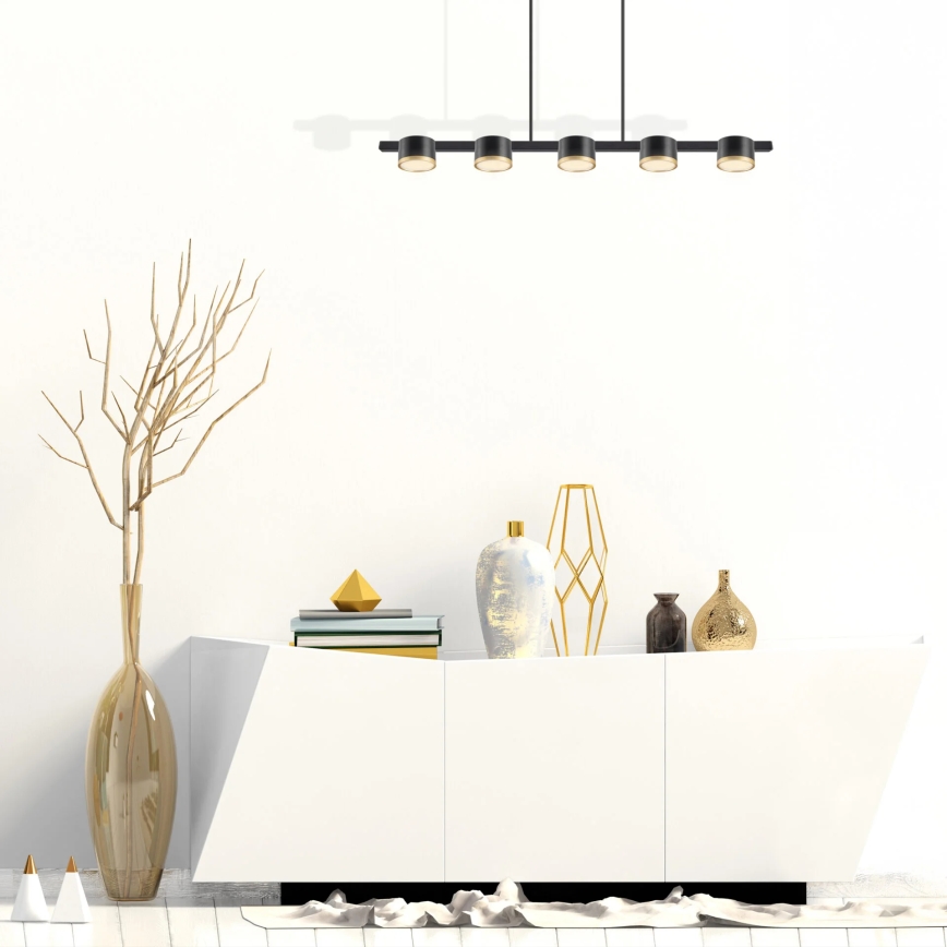 LED Lühter MIRELLA 5xGX53/6W/230V must
