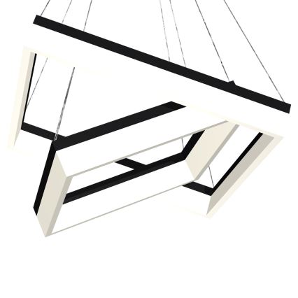 LED Lühter NERO 2xLED/80W/230V