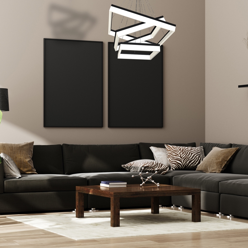 LED Lühter NERO 3xLED/140W/230V