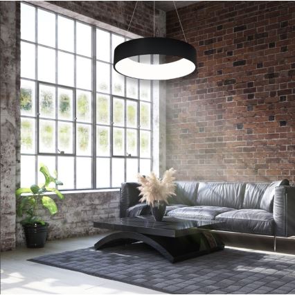 LED Lühter OHIO BLACK LED/24W/230V