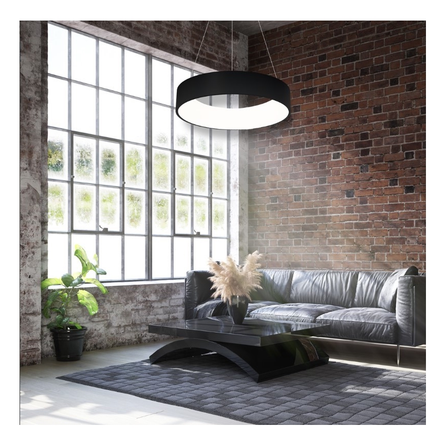 LED Lühter OHIO BLACK LED/24W/230V