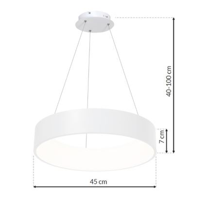 LED Lühter OHIO LED/24W/230V