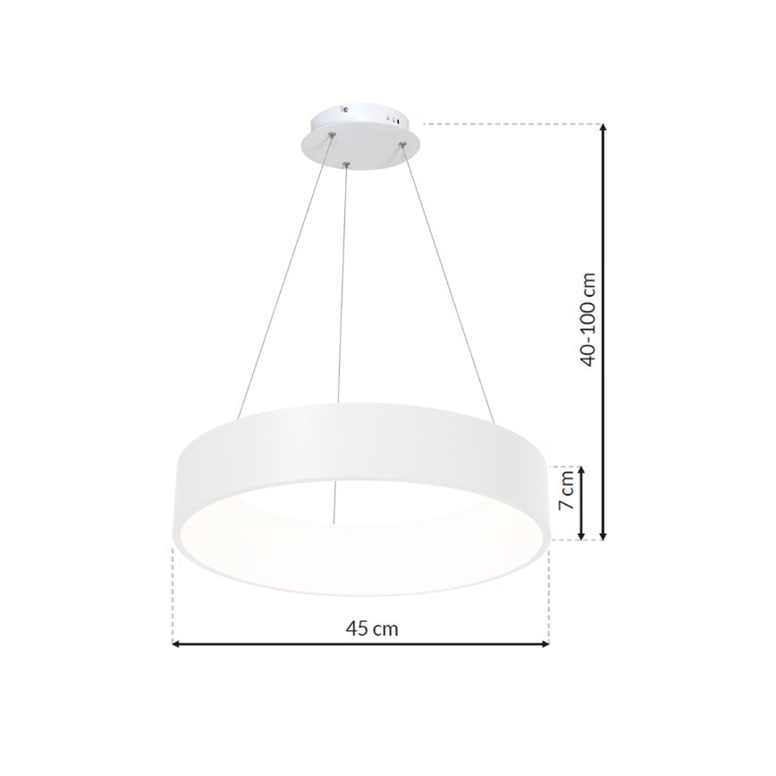 LED Lühter OHIO LED/24W/230V