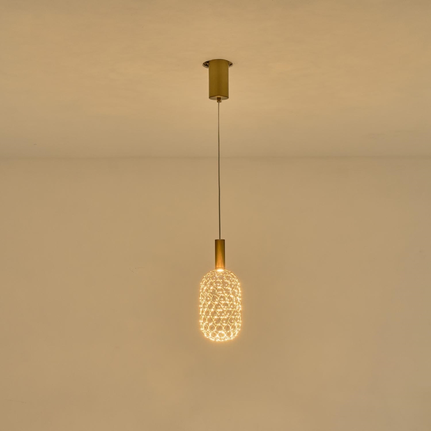 LED Lühter PERFORATO LED/6,3W/230V 3000K kuldne d. 13 cm