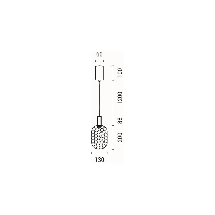LED Lühter PERFORATO LED/6,3W/230V 3000K kuldne d. 13 cm