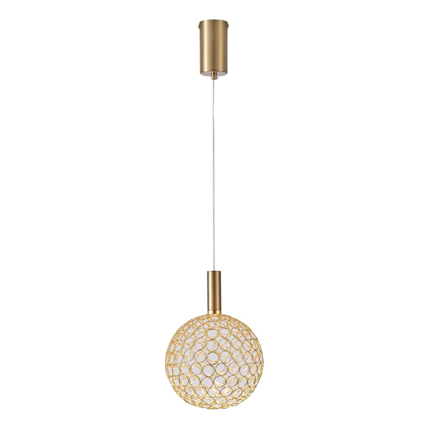 LED Lühter PERFORATO LED/6,3W/230V 3000K kuldne d. 20 cm