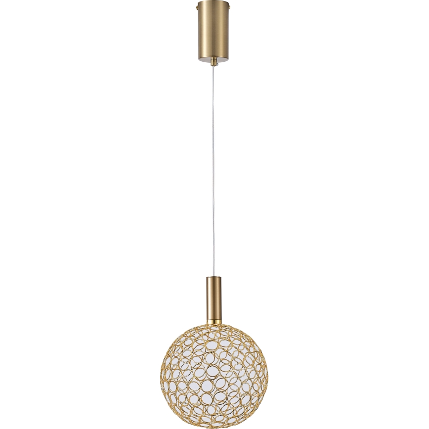 LED Lühter PERFORATO LED/6,3W/230V 3000K kuldne d. 20 cm