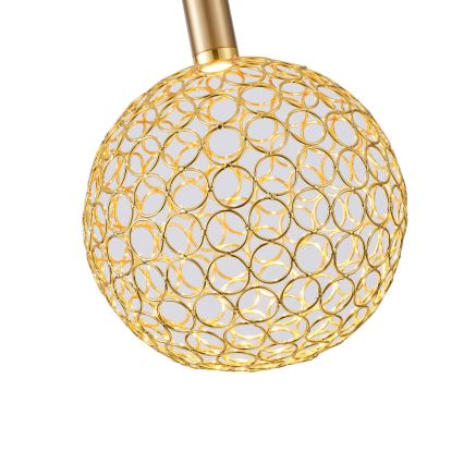 LED Lühter PERFORATO LED/6,3W/230V 3000K kuldne d. 20 cm