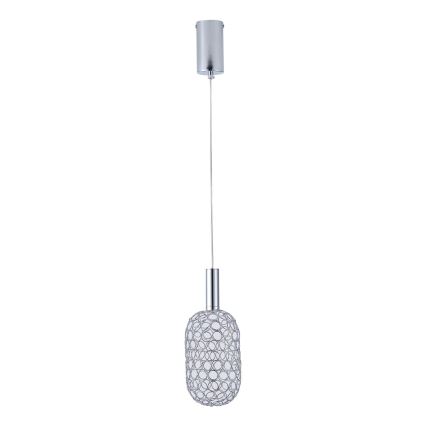 LED Lühter PERFORATO LED/6,3W/230V 3000K läikiv kroom d. 13 cm