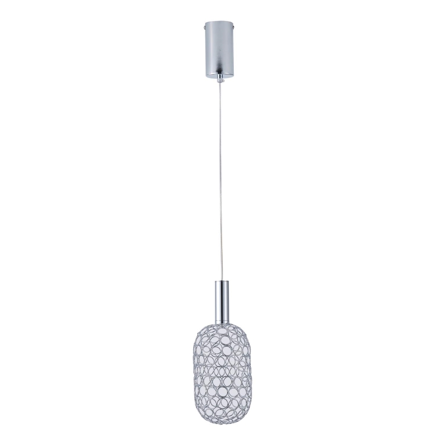 LED Lühter PERFORATO LED/6,3W/230V 3000K läikiv kroom d. 13 cm