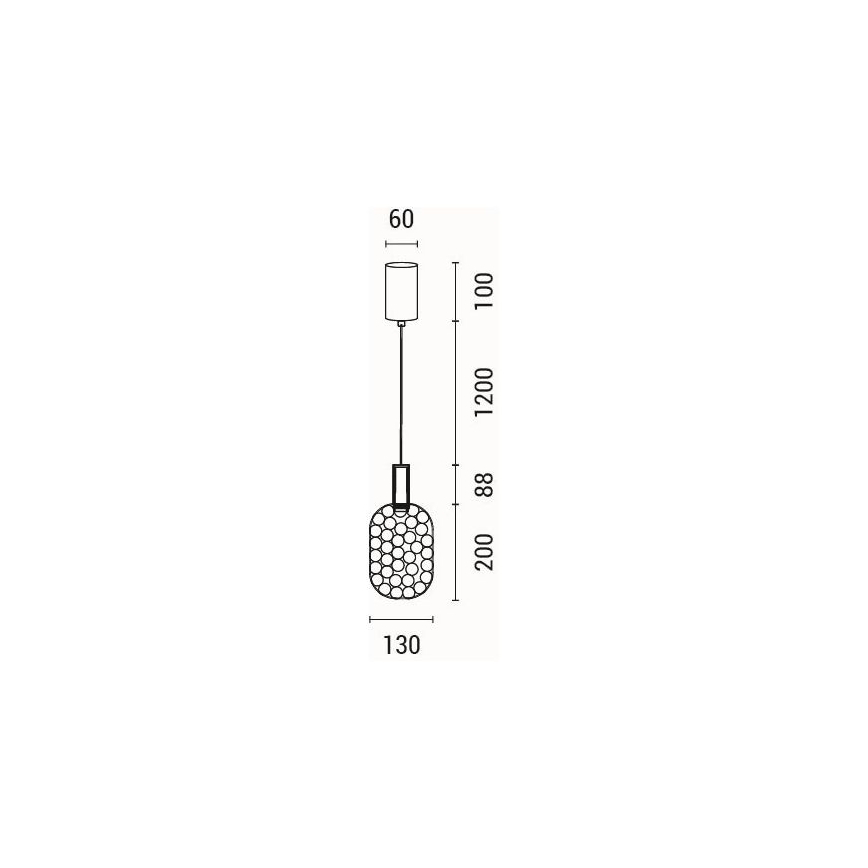 LED Lühter PERFORATO LED/6,3W/230V 3000K läikiv kroom d. 13 cm