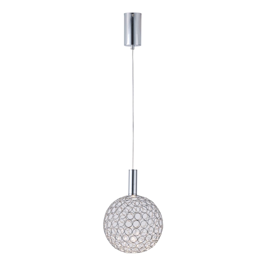 LED Lühter PERFORATO LED/6,3W/230V 3000K läikiv kroom d. 20 cm