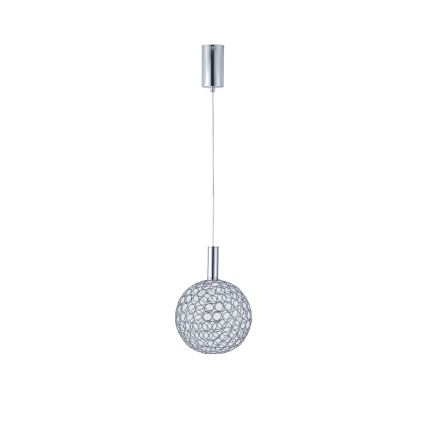 LED Lühter PERFORATO LED/6,3W/230V 3000K läikiv kroom d. 20 cm