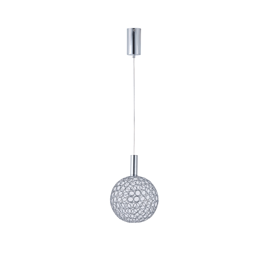 LED Lühter PERFORATO LED/6,3W/230V 3000K läikiv kroom d. 20 cm