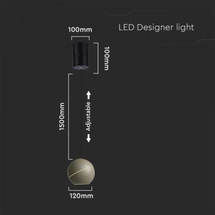 LED Lühter puutetundlik LED/8,5W/230V 3000K hall