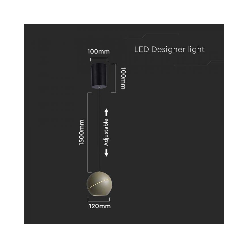 LED Lühter puutetundlik LED/8,5W/230V 3000K hall