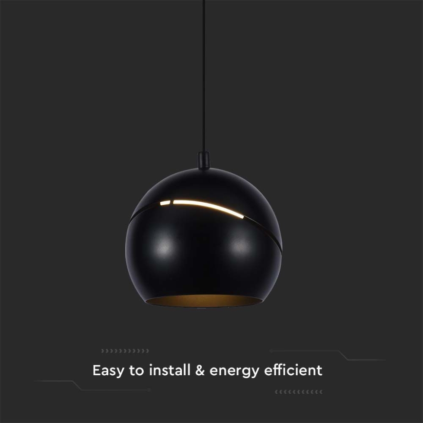 LED Lühter puutetundlik LED/8,5W/230V 3000K must