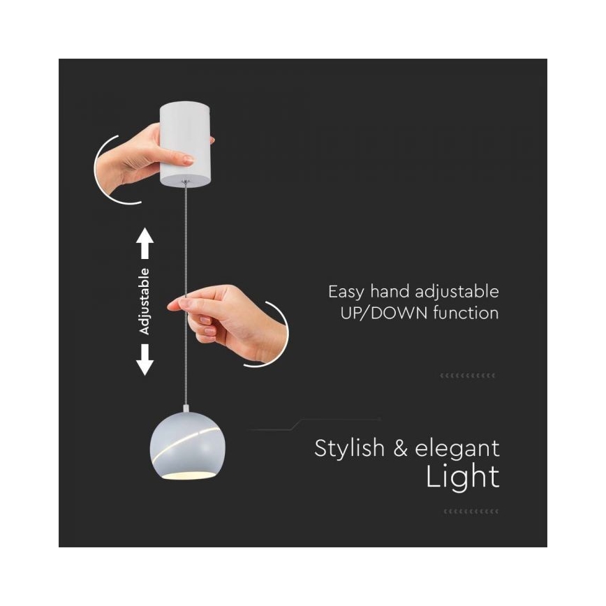 LED Lühter puutetundlik LED/8,5W/230V 3000K valge