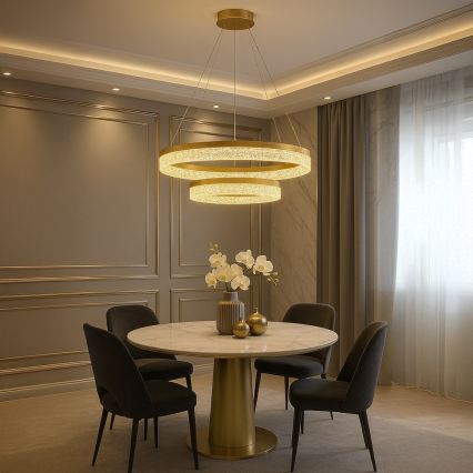 LED-lühter riputuskaabliga GALA LED/54W/230V Ø 60 cm, kuldne