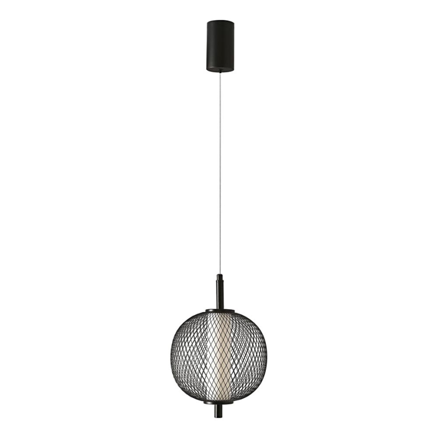 LED-lühter riputuskaabliga PUMA LED/10W/230V, läbimõõt 20 cm, must