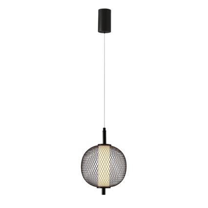LED-lühter riputuskaabliga PUMA LED/10W/230V, läbimõõt 20 cm, must