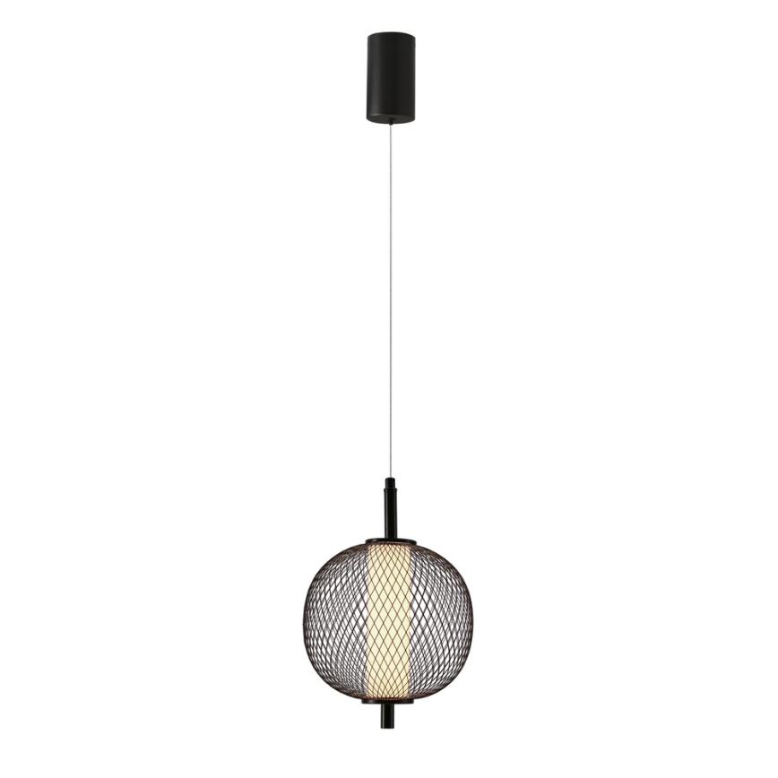 LED-lühter riputuskaabliga PUMA LED/10W/230V, läbimõõt 20 cm, must