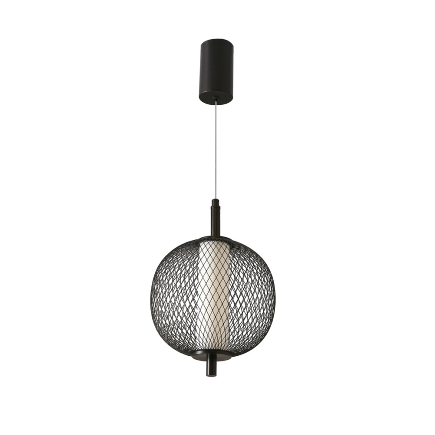 LED-lühter riputuskaabliga PUMA LED/10W/230V, läbimõõt 20 cm, must