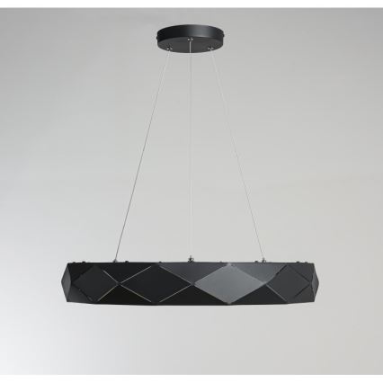 LED-lühter riputuskaabliga REUS LED/36W/230V 4000K läbimõõt 61 cm must