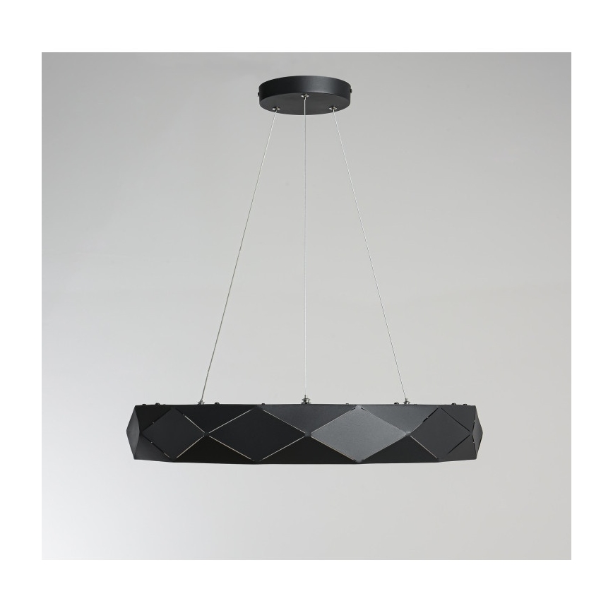 LED-lühter riputuskaabliga REUS LED/36W/230V 4000K läbimõõt 61 cm must