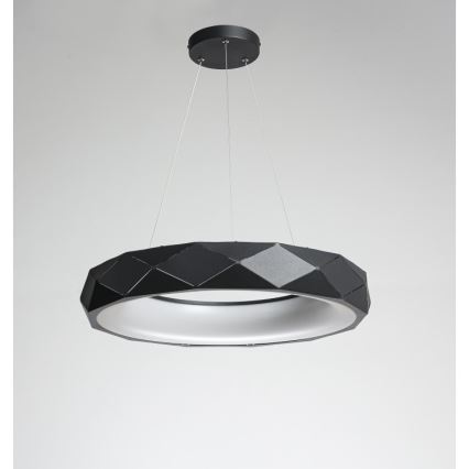 LED-lühter riputuskaabliga REUS LED/36W/230V 4000K läbimõõt 61 cm must