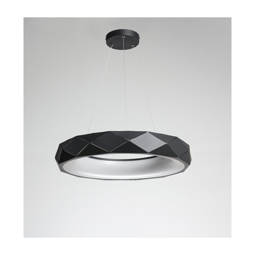LED-lühter riputuskaabliga REUS LED/36W/230V 4000K läbimõõt 61 cm must