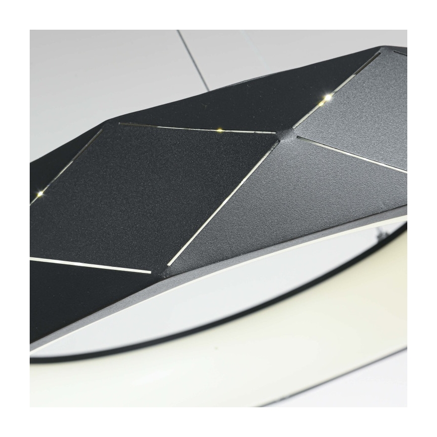 LED-lühter riputuskaabliga REUS LED/36W/230V 4000K läbimõõt 61 cm must