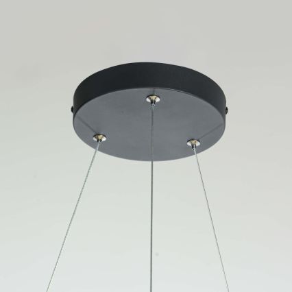 LED-lühter riputuskaabliga REUS LED/36W/230V 4000K läbimõõt 61 cm must