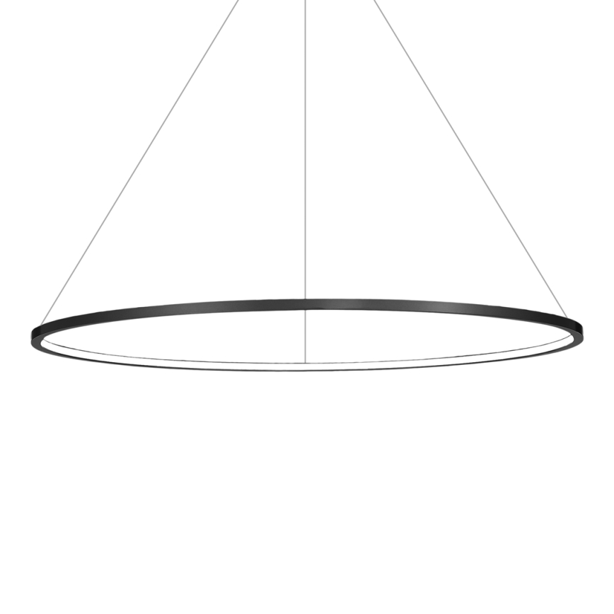 LED-lühter riputuskaabliga SATURNO, LED/57W/230V, Ø 100 cm, IP44, must
