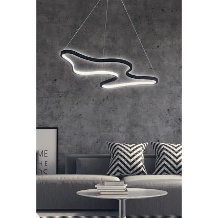 LED-lühter riputuskaablil ARTISAN LED/36W/230V 6500K must
