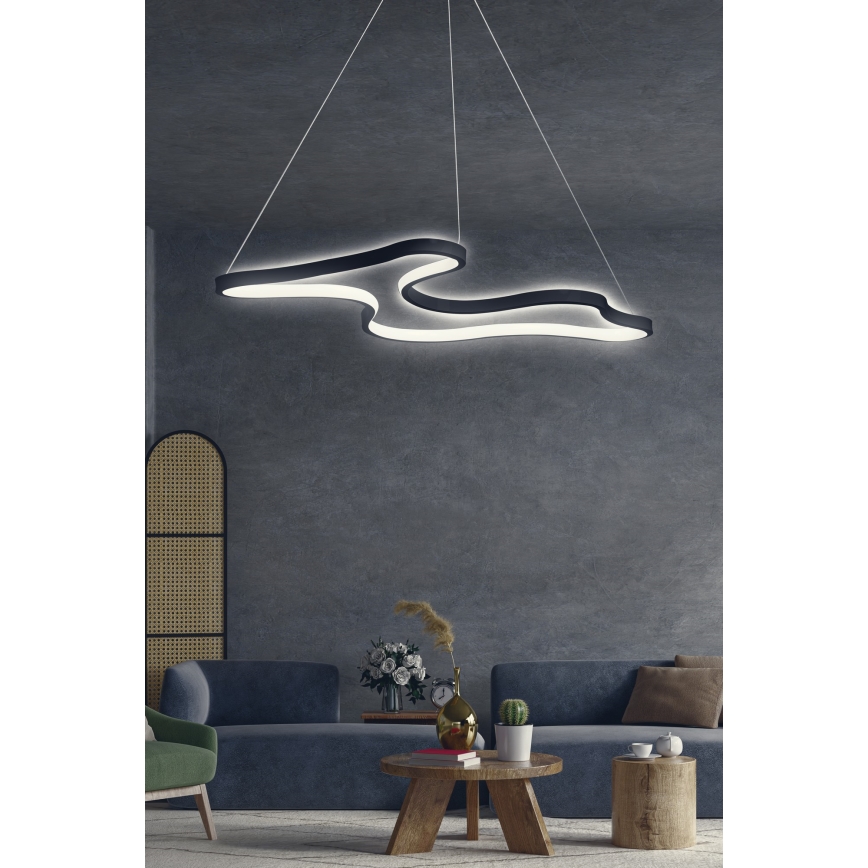 LED-lühter riputuskaablil ARTISAN LED/36W/230V 6500K must