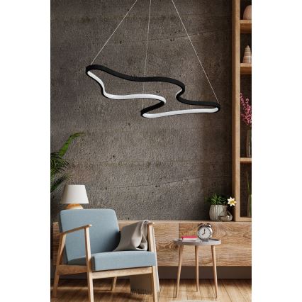 LED-lühter riputuskaablil ARTISAN LED/36W/230V 6500K must