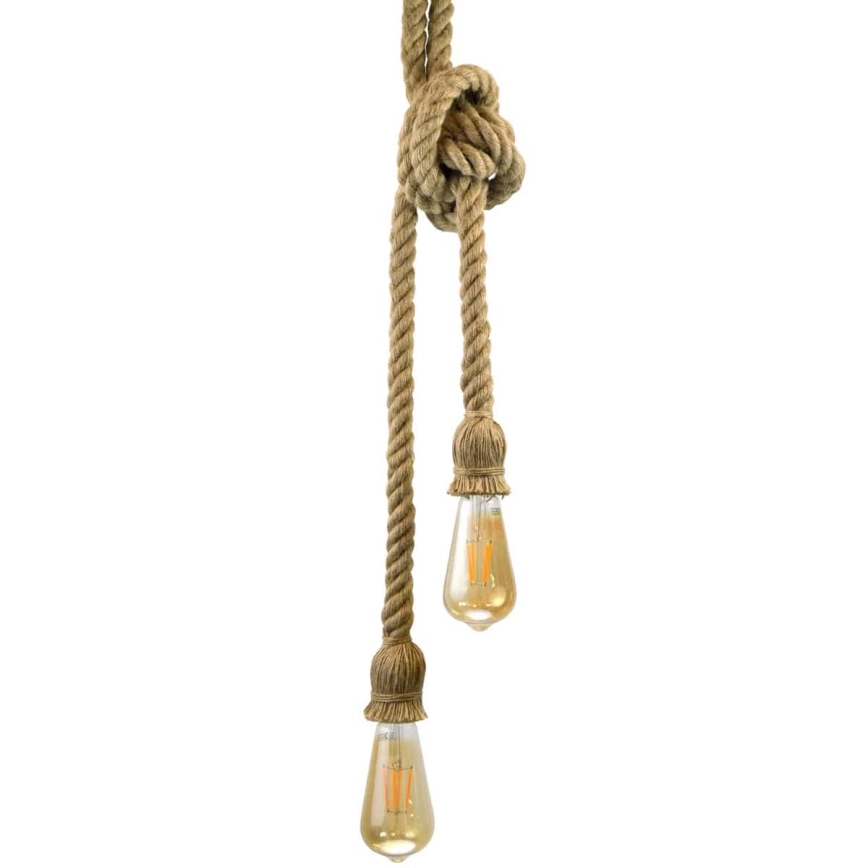 LED Lühter ROPE 2xE27/10W/230V