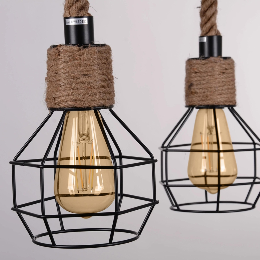 LED Lühter ROPE ALEGRA 4xE27/10W/230V