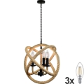 LED Lühter ROPE GLOBO 3xE14/4,3W/230V